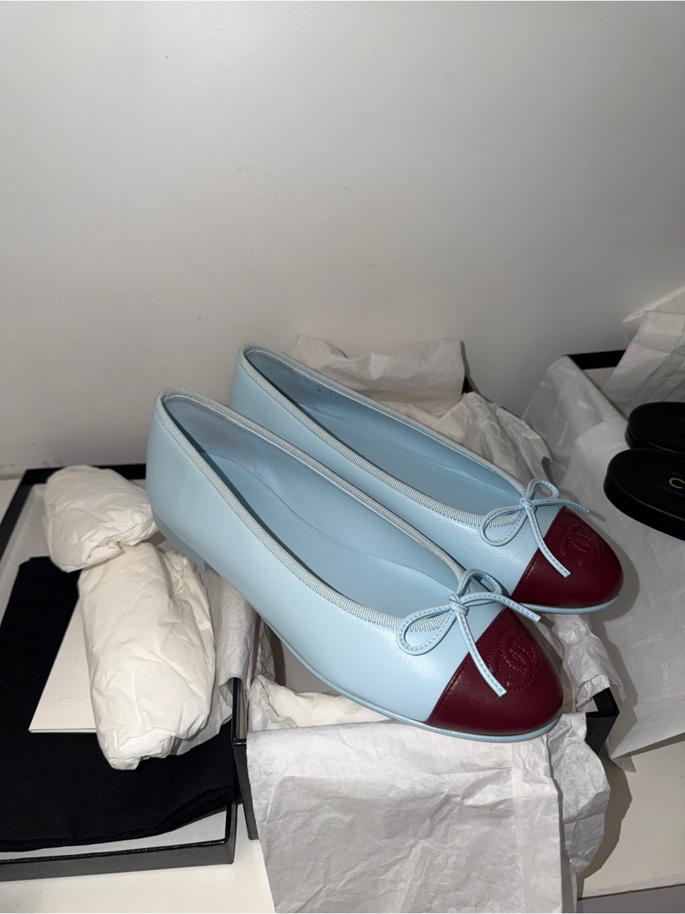 Chanel 26S Blue Ballerina Flats | Size 38 - Picture 7 of 12
